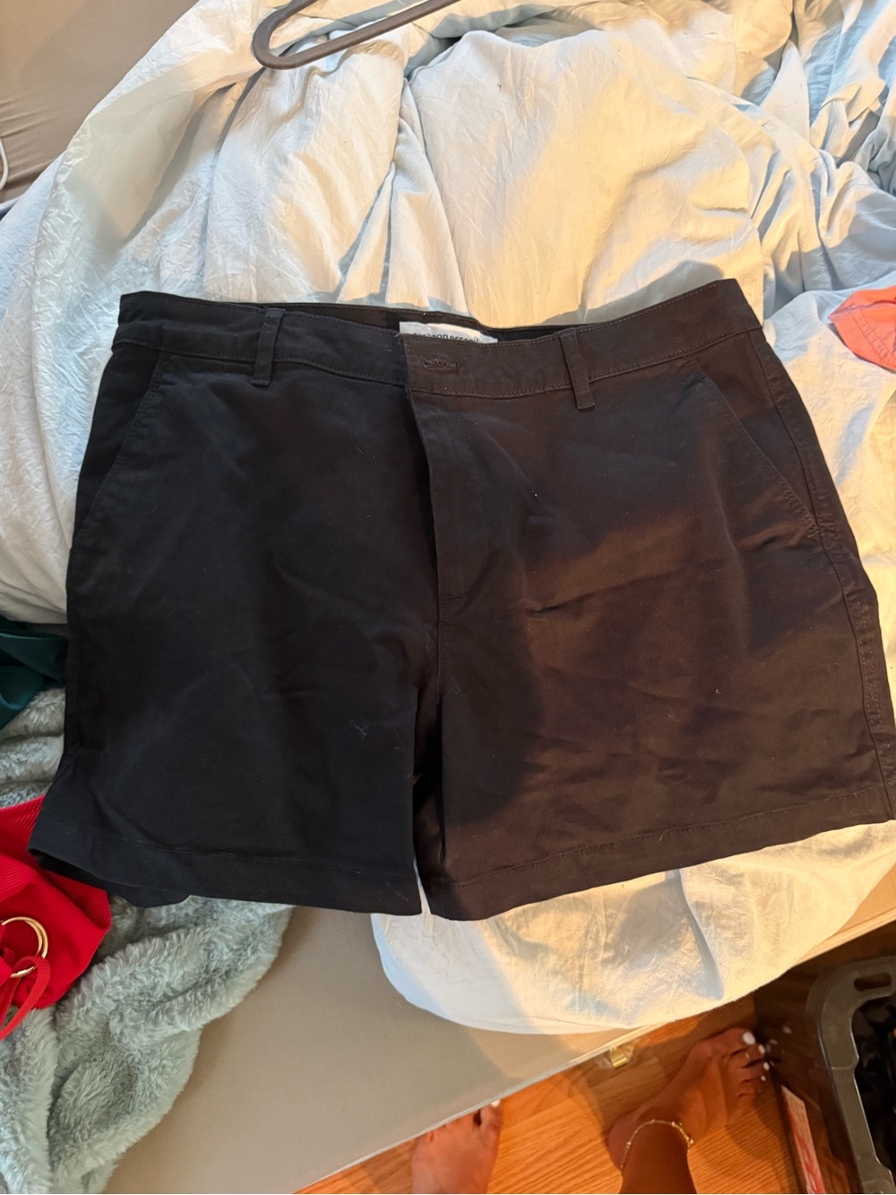 Womens Black Casual Chino Shorts